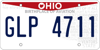 OH license plate GLP4711