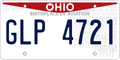 OH license plate GLP4721