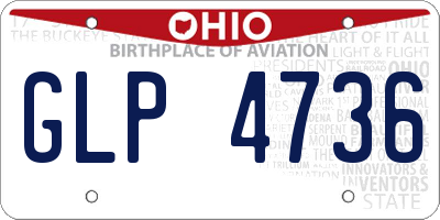 OH license plate GLP4736