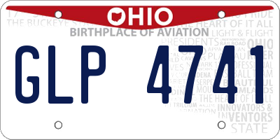 OH license plate GLP4741