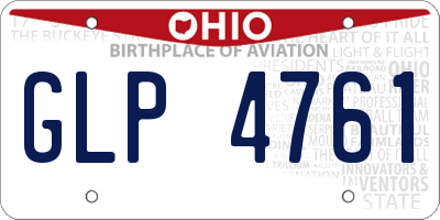 OH license plate GLP4761