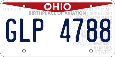 OH license plate GLP4788
