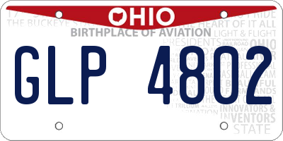 OH license plate GLP4802