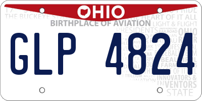 OH license plate GLP4824