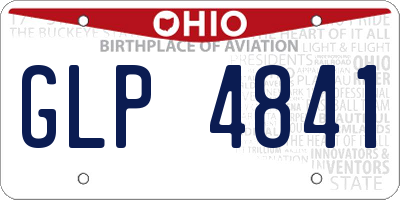 OH license plate GLP4841