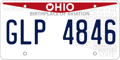 OH license plate GLP4846