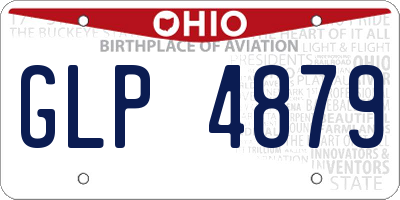 OH license plate GLP4879