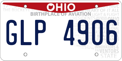 OH license plate GLP4906