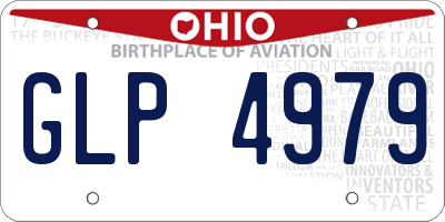OH license plate GLP4979