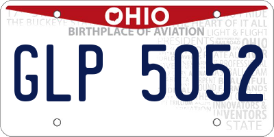 OH license plate GLP5052