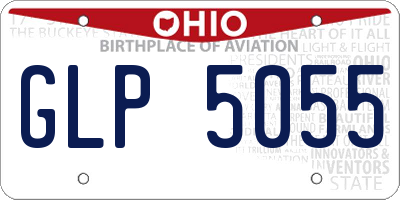 OH license plate GLP5055