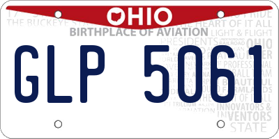 OH license plate GLP5061
