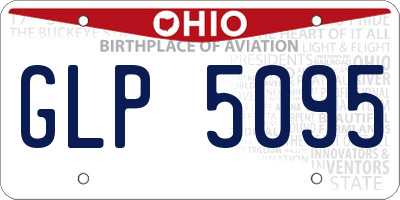 OH license plate GLP5095