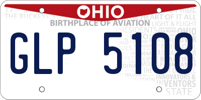 OH license plate GLP5108