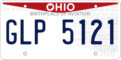 OH license plate GLP5121