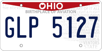 OH license plate GLP5127