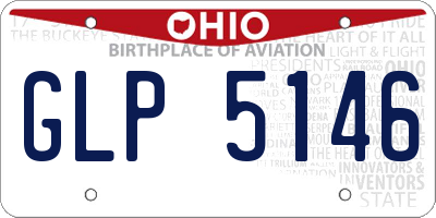 OH license plate GLP5146