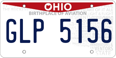 OH license plate GLP5156