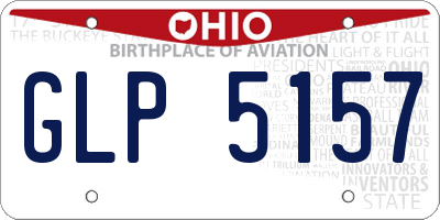 OH license plate GLP5157