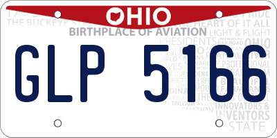 OH license plate GLP5166