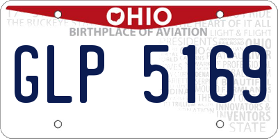 OH license plate GLP5169