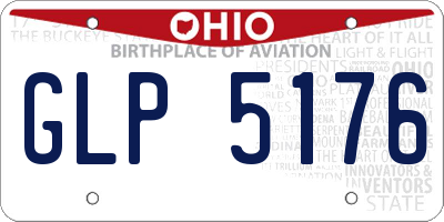 OH license plate GLP5176