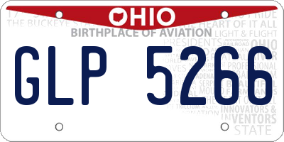 OH license plate GLP5266