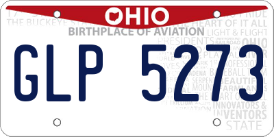 OH license plate GLP5273