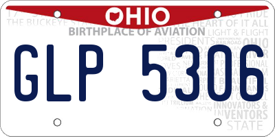 OH license plate GLP5306