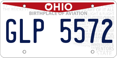 OH license plate GLP5572