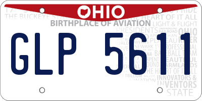 OH license plate GLP5611