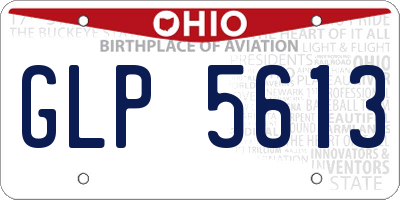 OH license plate GLP5613