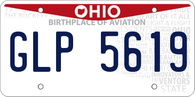 OH license plate GLP5619