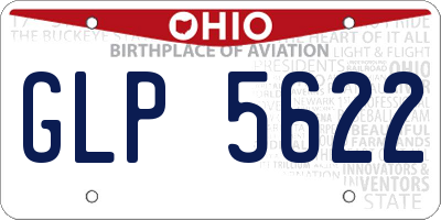 OH license plate GLP5622