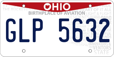 OH license plate GLP5632