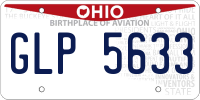OH license plate GLP5633