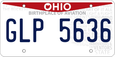 OH license plate GLP5636