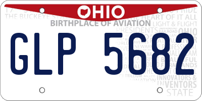 OH license plate GLP5682