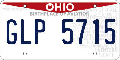 OH license plate GLP5715