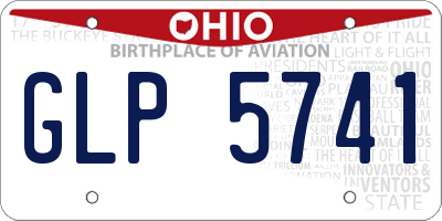 OH license plate GLP5741