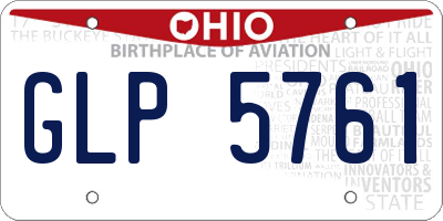 OH license plate GLP5761