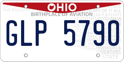 OH license plate GLP5790