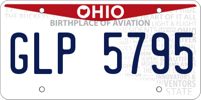 OH license plate GLP5795