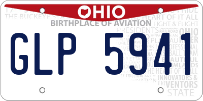 OH license plate GLP5941
