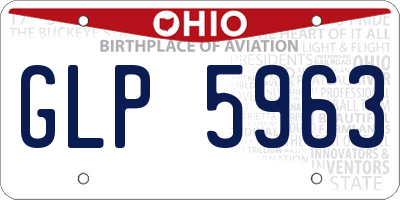 OH license plate GLP5963