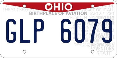 OH license plate GLP6079