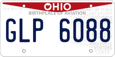 OH license plate GLP6088