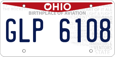 OH license plate GLP6108