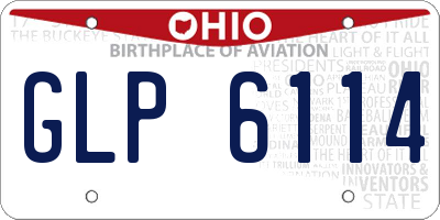 OH license plate GLP6114