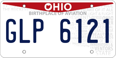 OH license plate GLP6121